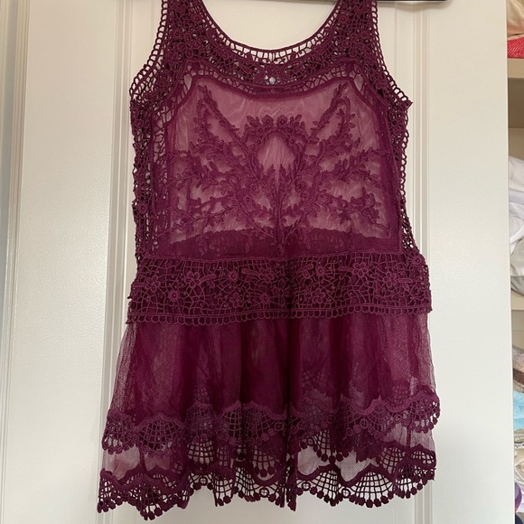 Rickis embroidered sheer mesh tank - Picture 2 of 5
